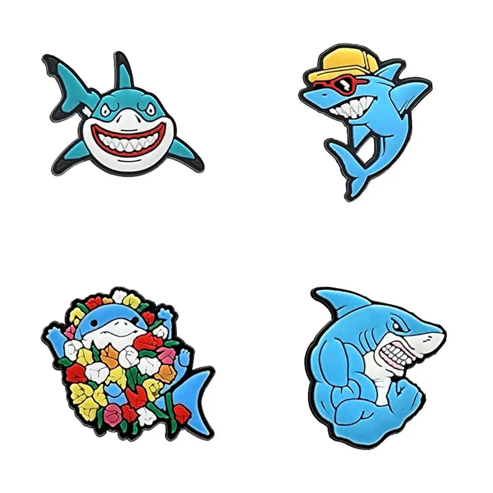 Shark Shoe Charms for Crocs Accessories Kids Clogs Pins Boy Girls Badges Men Jeans Women Decorations Buckle Shoes Accessories