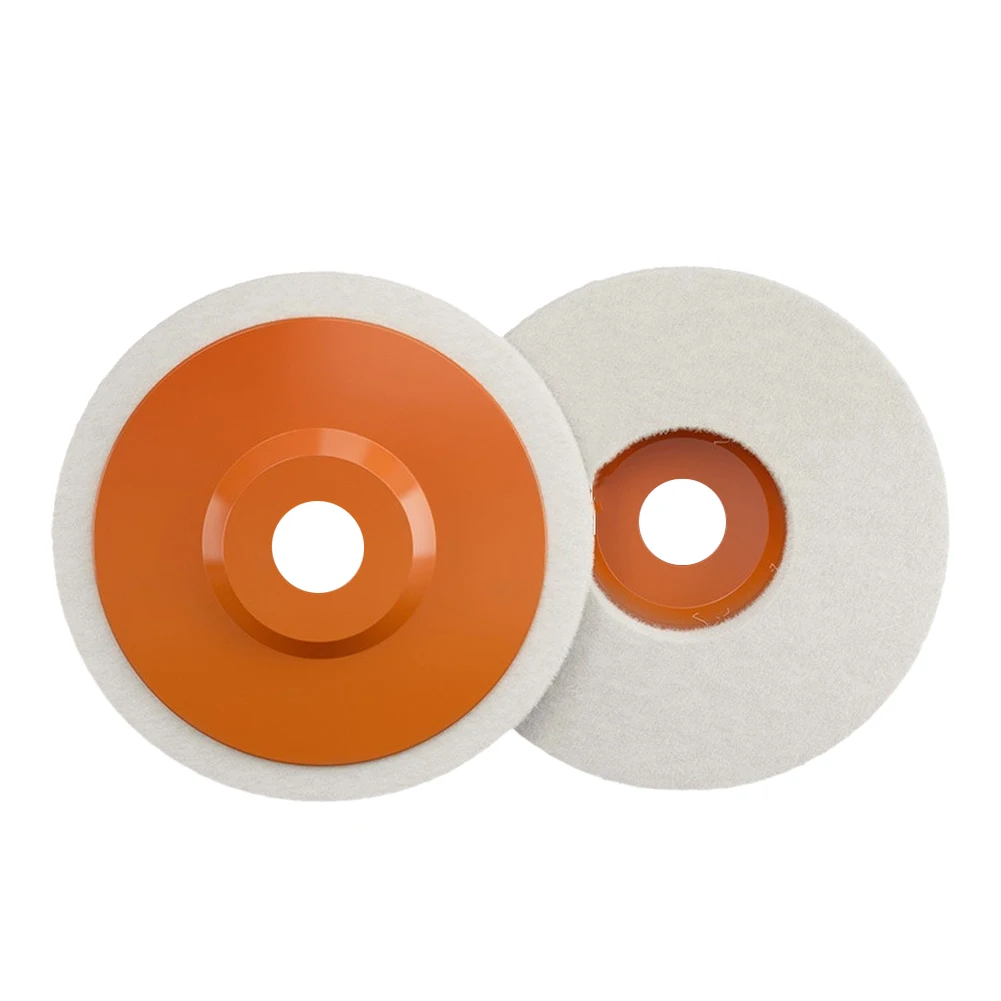 10 Pieces 4 Inch Wool Felt Polishing Wheels 8mm Thickness For 100mm Angle Grinder Stainless Steel Marble Sanding Discs
