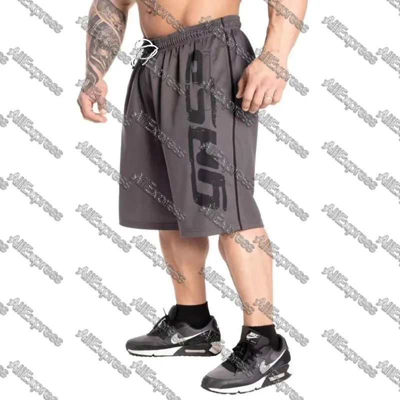 Pantalones cortos deportivos de secado rápido para hombre, transpirables, que absorben la humedad, holgados, para culturismo, baloncesto, pantalones de cinco piezas para Moto