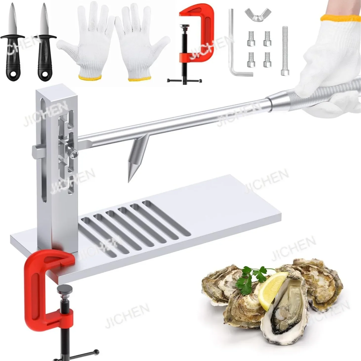 

CSJC Stainless Steel Oyster Shell Opener Cross-border Oyster Opening Artifact Professional Pry Open Fish Killing Tool BBQ Commer