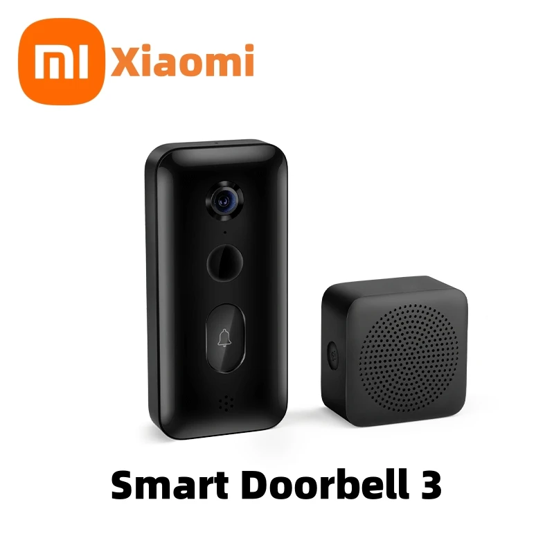 Xiaomi Smart Doorbell 3 180°Large FieldView 2K Ultra HDResolution AI Humanoid Recognition Remote Realtime Viewing