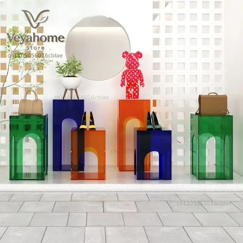 store model platform custom decoration booth Zhongdao water table floor window display props