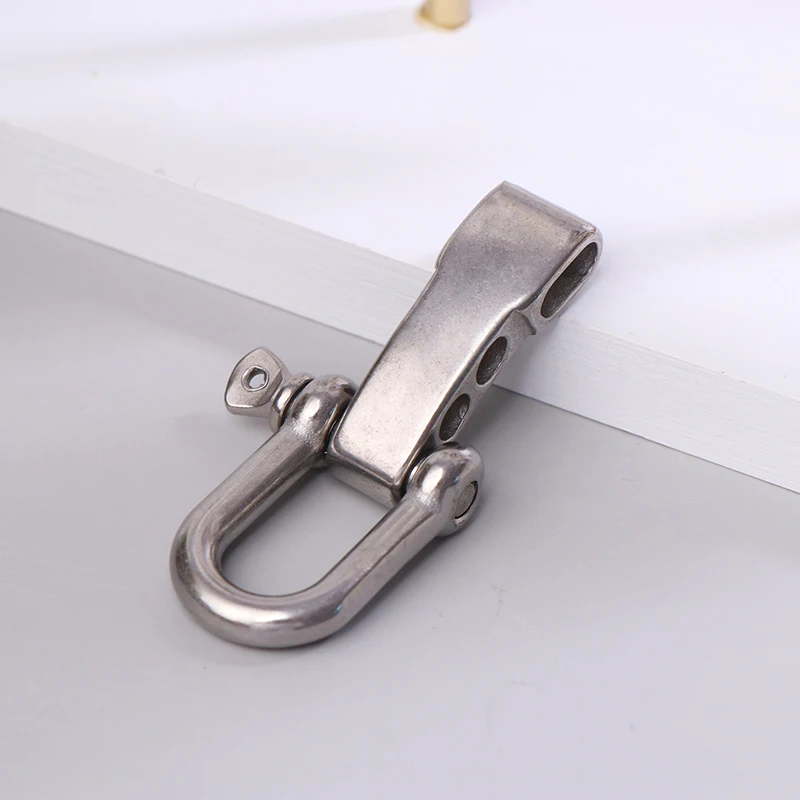 Stainless Steel D-type  Accessories Adjustable Rope Survival Buckle U-shaped Bracelet Hardware Rigging