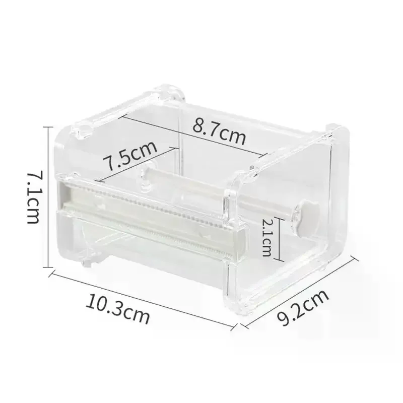 Set Pemotong Selotip Washi Kreatif Alat Selotip Tempat Selotip Transparan Dispenser Selotip Perlengkapan Sekolah Alat Tulis Kantor Untuk Siswa