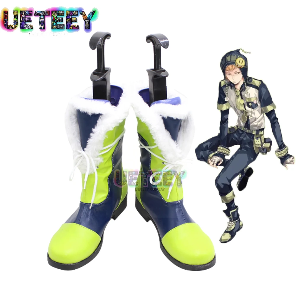 

UETEEY COS драматическое убийство Noiz аниме косплей ботинки обувь для мужчин женщин Хэллоуин вечерние ролевые игры костюм реквизит