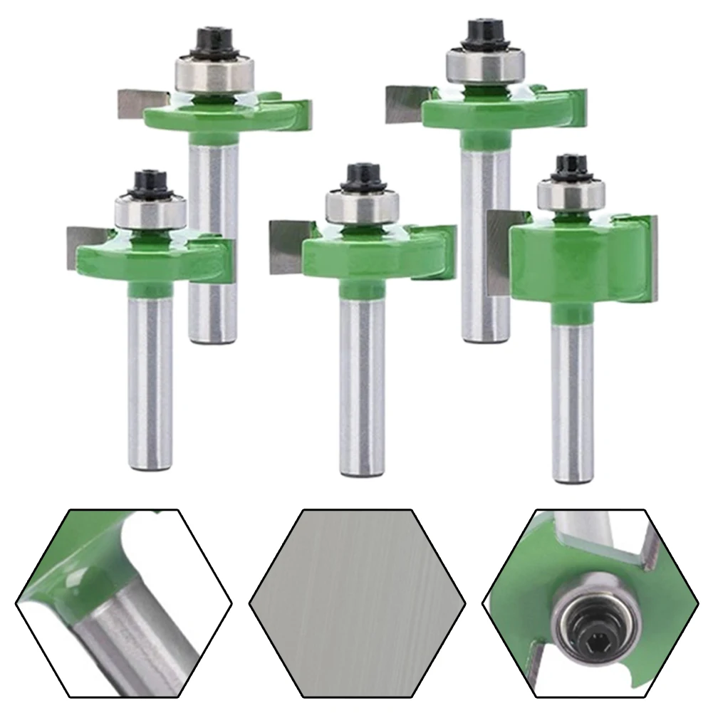 Router Bit Frees Schacht 8Mm Elektrisch Gereedschap Rabbeting Router Bit T-Type T-Sleuf Houtbewerking Gereedschap