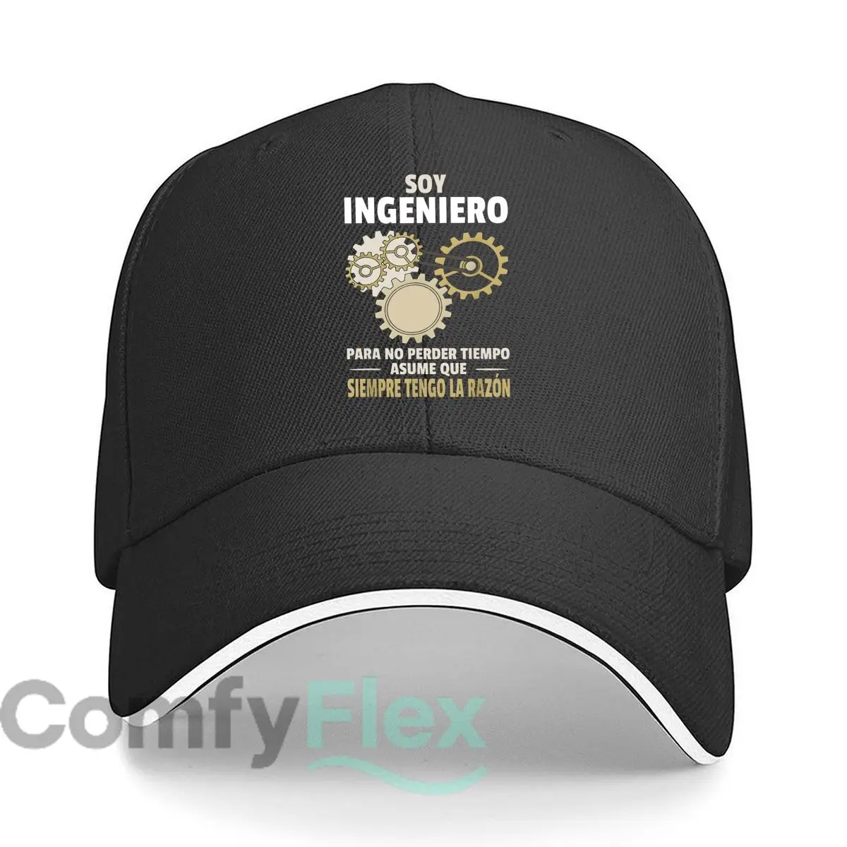 Engineer Sign Sparks Tech Joy Unisex Adjustable Fit Sandwich Baseball Cap Adult Casual Hat For Men's And Women's