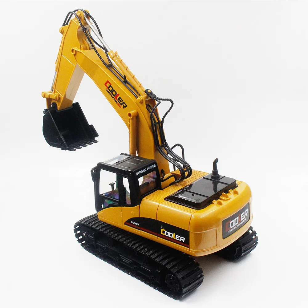 Huina 1/14 1350 15 Channel Remote Control Excavator Sand Digging Engineering Vehicle Simulation Model Toy Boy Gift Festival Gift