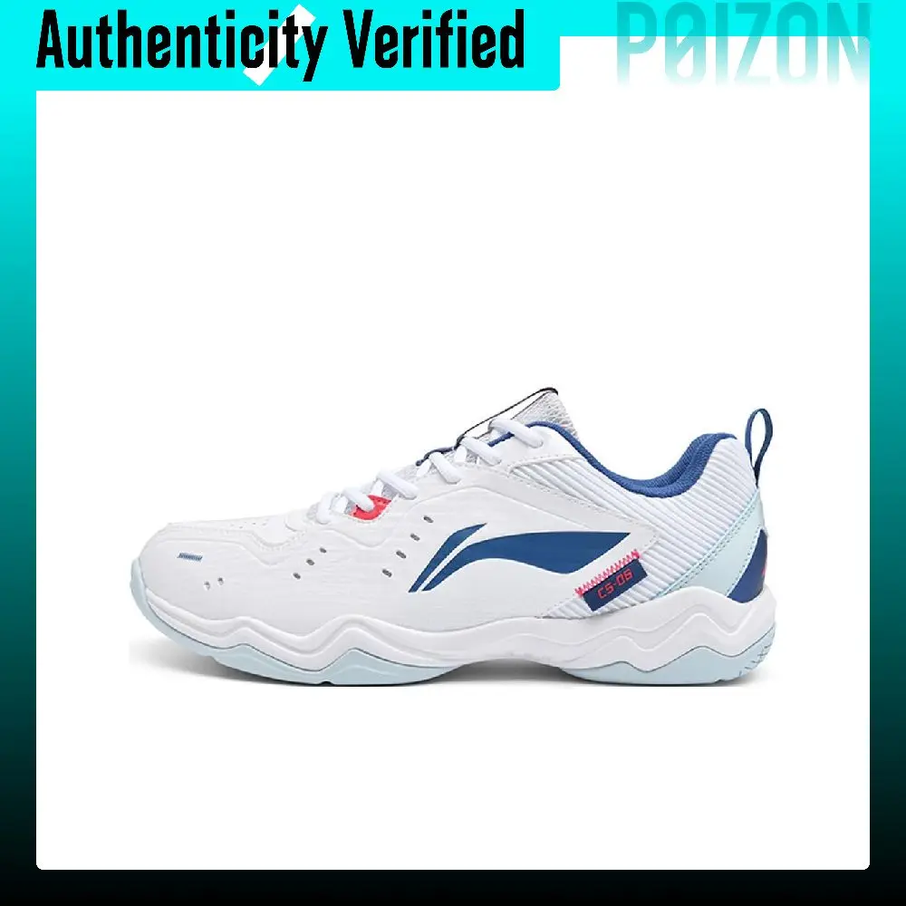 Li Ning Textile, Synthetic Leather Cushioning Abrasion Resistant Cushioning, Wear Resistant Low top Badminton Shoes AYTU023-6