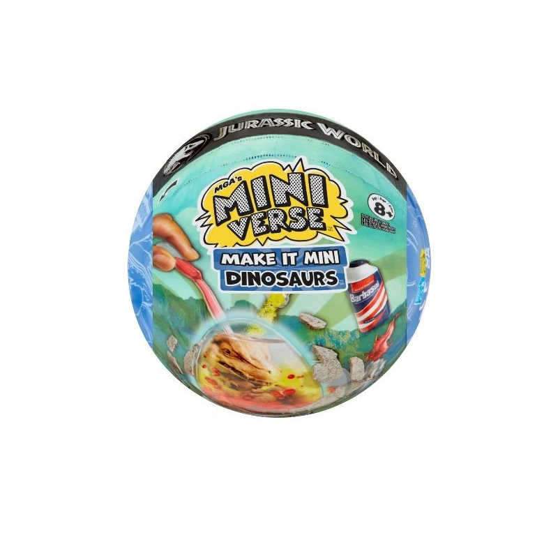 Miniverse Asli Make It Mini Dinosaurus Dunia Jurassic Diy Bola Buta Telur Dinosaurus Mainan Diy Anak Hadiah Ornamen Bola Buta