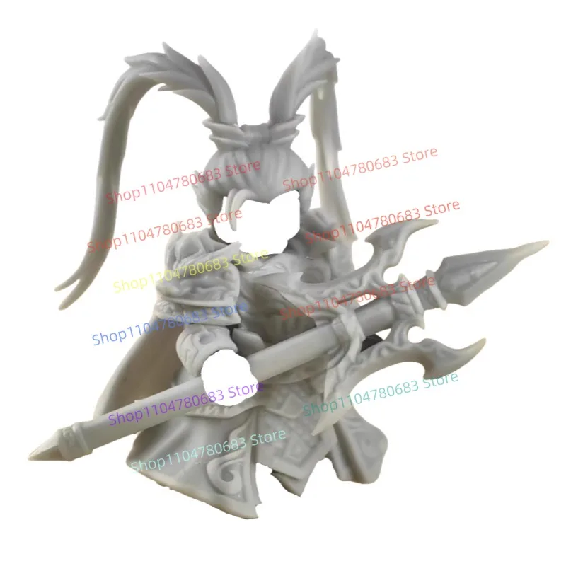 

MOC Building Blocks Three Kingdoms Warrior Lü Bu Mini Figure Assembly Model Display Collectible Toy Anime Cartoon Decor Gift