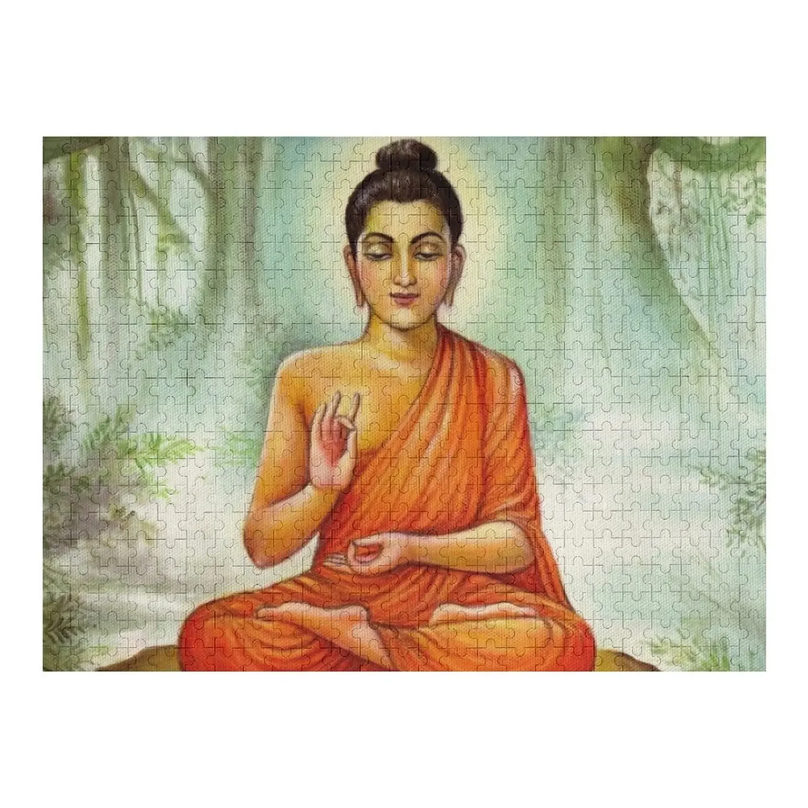 

Медитирующий Будда, живопись, головоломка, персонализированные игрушки, персонализированная головоломка, персонализированный подарочный пазл