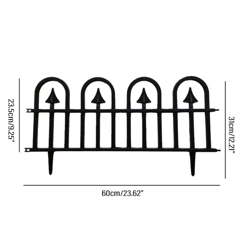 5 pçs cerca jardim cerca barreira animal cerca barreira jardim cerca para cães painéis cerca metal para jardim