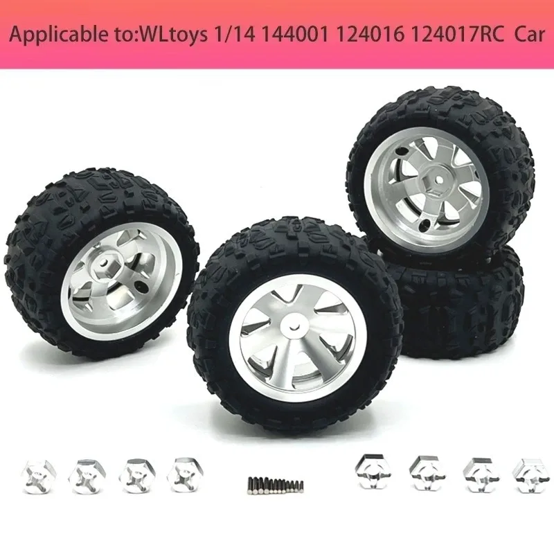 Wltoys 144001 124016 124017 124018 124019 144001   メタルアップグレードキットスイングアームショックアブソーバーセットRCカーアクセサリー