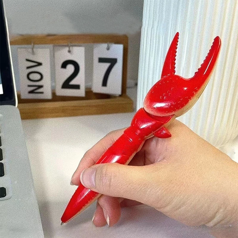 Fun Lobster Claw Ball Pen Dinosaur Pen Cute And Creative Korean Personalized Crab Clip Pliers Pen Stationery