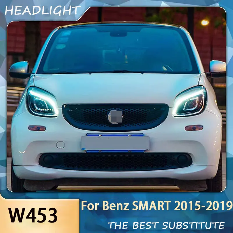 Car LED Headlights For Benz Smart W453 Fortwo For four 2015-2019 Modified Headlight Assembly Front Headlamp Auto Accessoriess