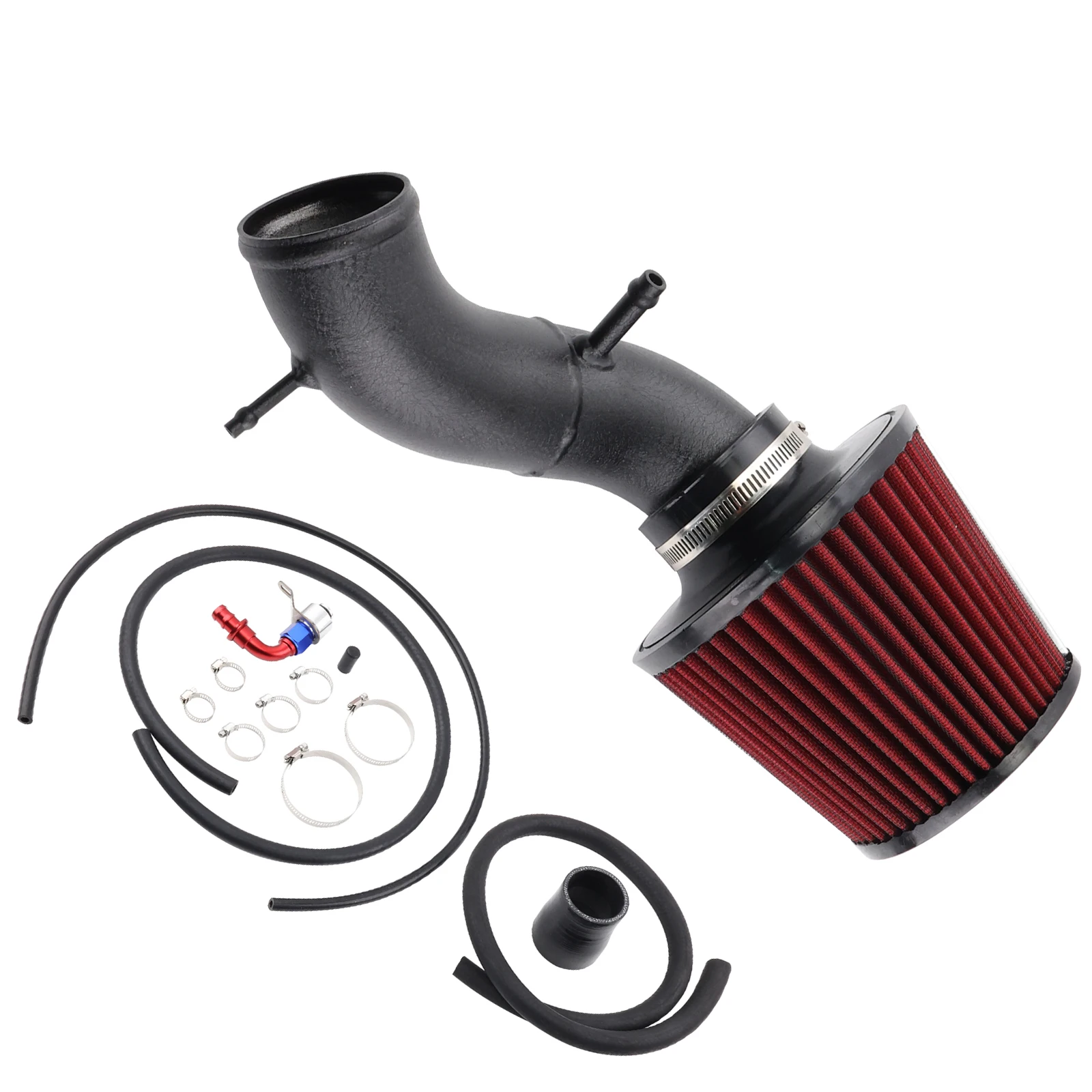 Cold Air Intake Kit For Abarth 500 595 695 High Flow Air Intakes System Silicone Hose for T-type jet engine high-flow feeding view 4