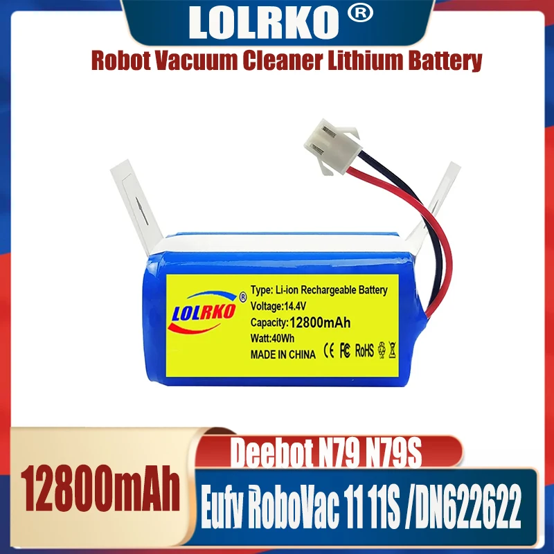 14.4V 6800mAh 4S1P New Vacuum Cleaner General-purpose Li-ion Battery for Conga Excellence 950 990 1090 1790 1990