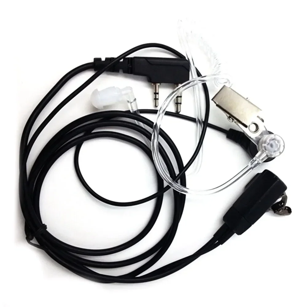 100pcs  AT-G20-K1 With clip PTT handsfree for Kenwood/Baofeng etc Radios two way radio earphone earpiece