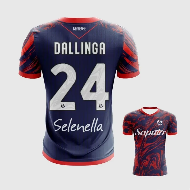 

2025 Bologna FC1909 Football T-shirt, Sports, Fashion, Fitness, Breathable, Loose, Motorcycle Style T-shirt for Men and Women