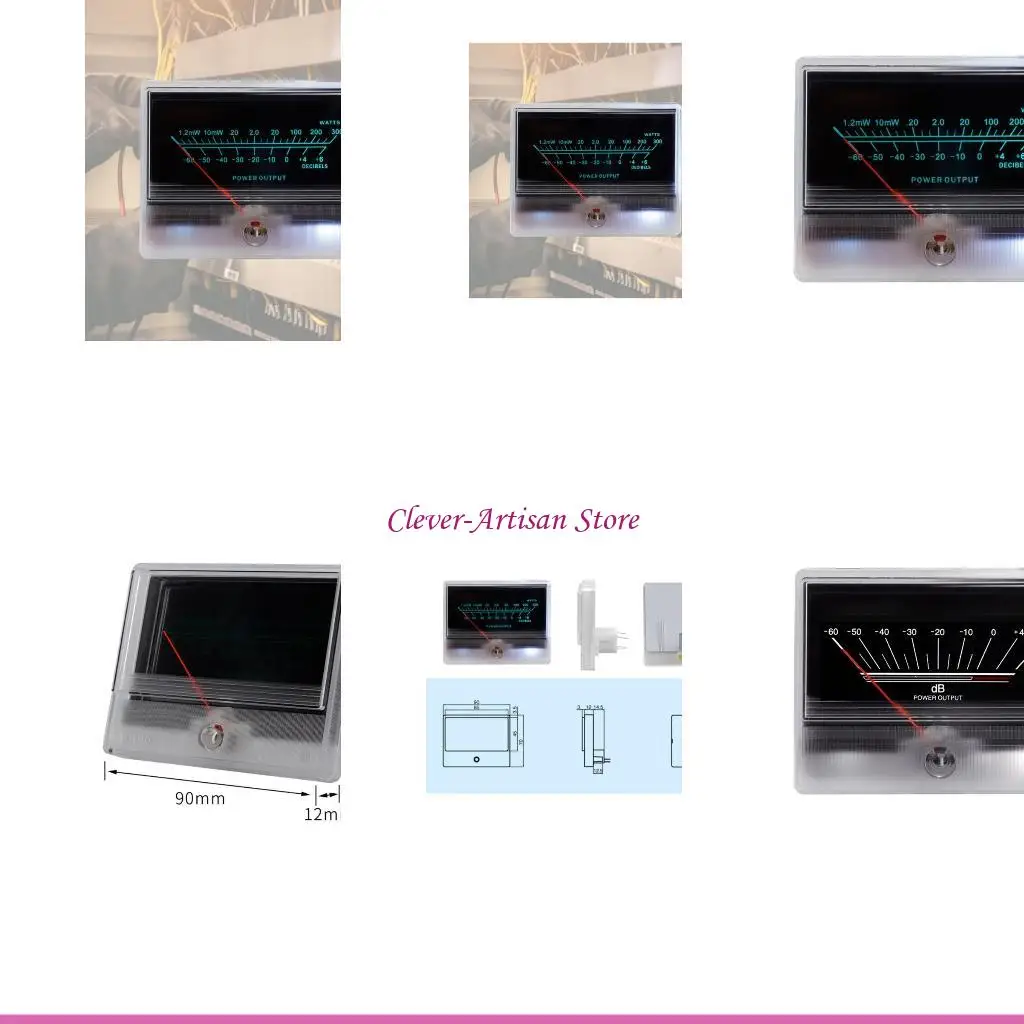 

E06B VU Meter Bulb Warm Back Light Recording Level Stereo Amplifier Board