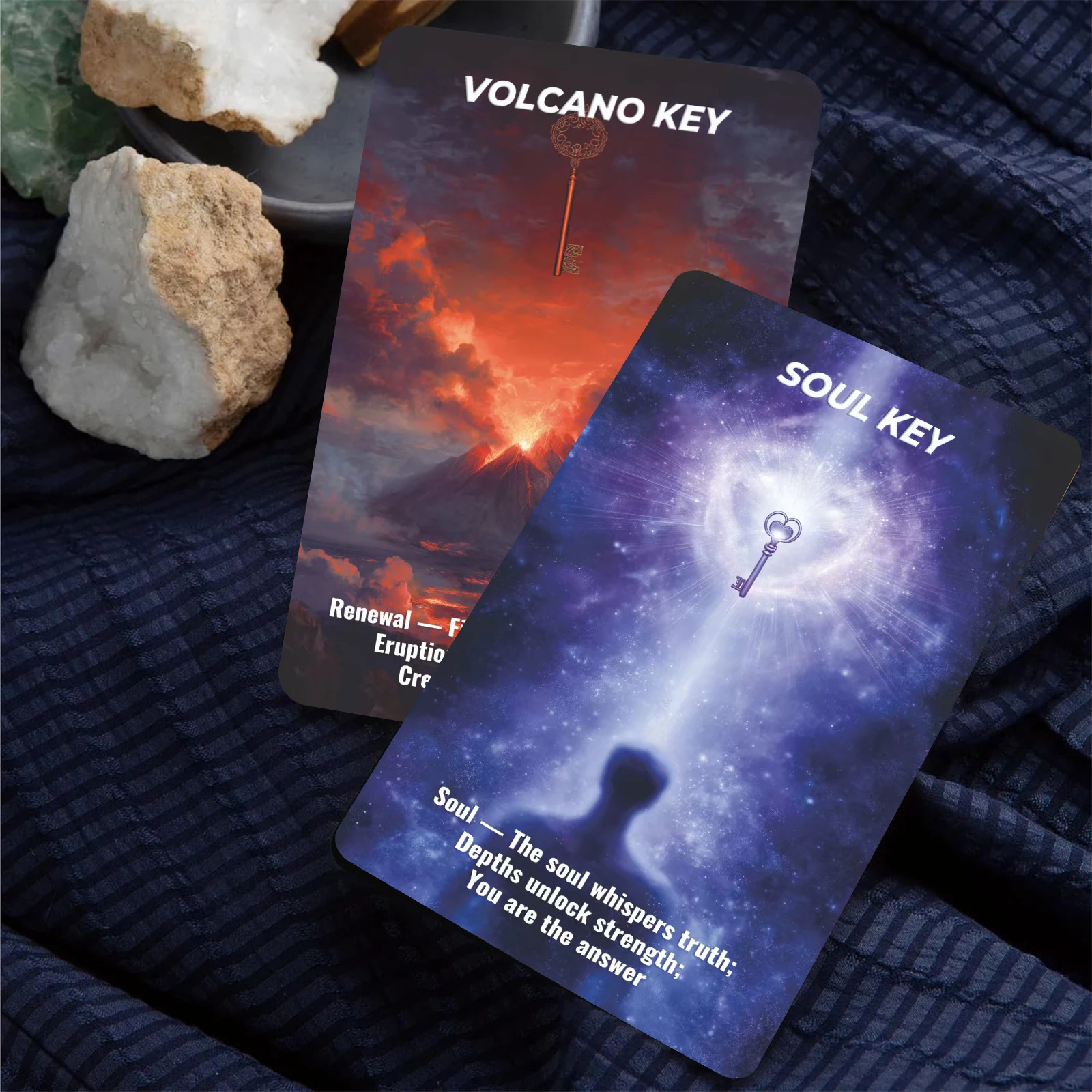 80 The Key Oracle Cards Set, Explore Love Career Creativity Inner Growth, 13x8cm Divination Card Game