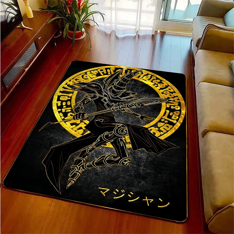Dark Magician Card Non-Slip Area Rug for Living Room,Bedroom,Playroom,Kitchen Door Prayer Carpet Floor Mat Home Decor Rug Gift