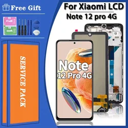 6.67“AMOLED For Xiaomi Redmi Note 12 Pro 4G LCD Display Touch Screen Digitizer Assembly Replacement ‎2209116AG LCD