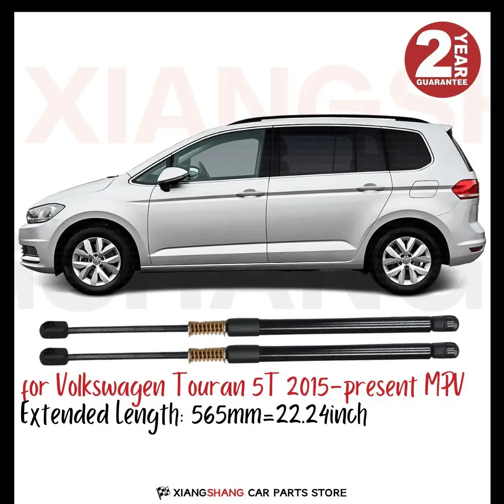

2pcs Rear Tailgate Damper for Volkswagen Touran 5T 2015-present MPV WITH SPRING Trunk Boot Gas Charged Gas Struts
