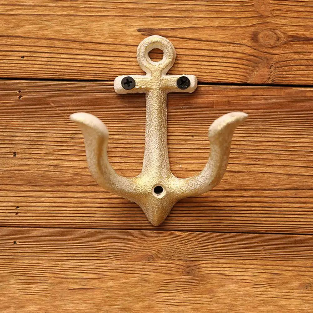 Practical Holder Hanger Classic Anchors Hook Space-saving Antique Cast Iron Holder Hanger  Organization