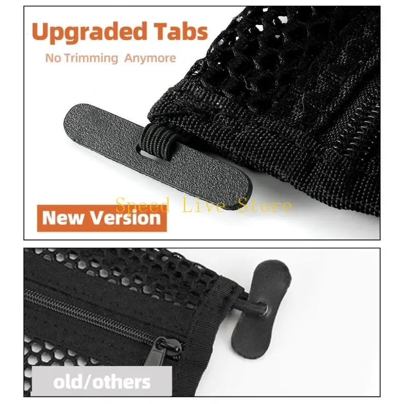 547C 2pcs Storage Net Multi Compartment Storage Cargo Net for Defender 715003129 Nylon Organizing Net for Easy Access