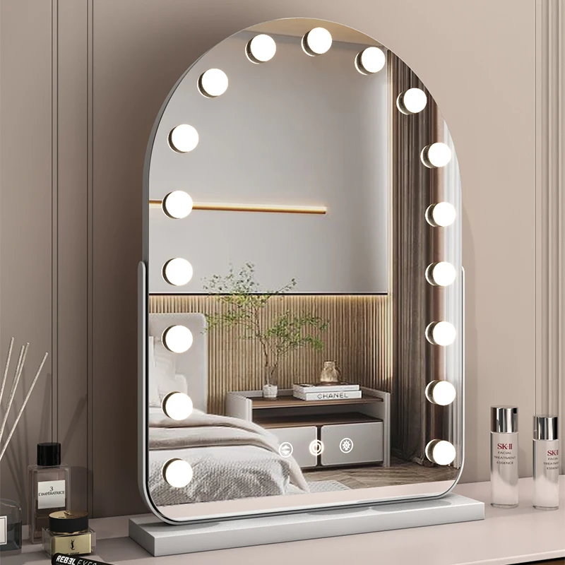 

Smart desktop vanity mirror light bulb beauty mirror dresser Internet celebrity mirror