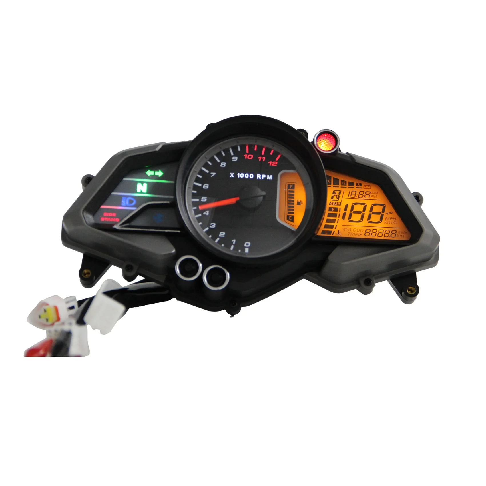 

For Bajaj 200NS Tachometer Digital Odometer Motorcycle Speedometer Meter Gauge LCD