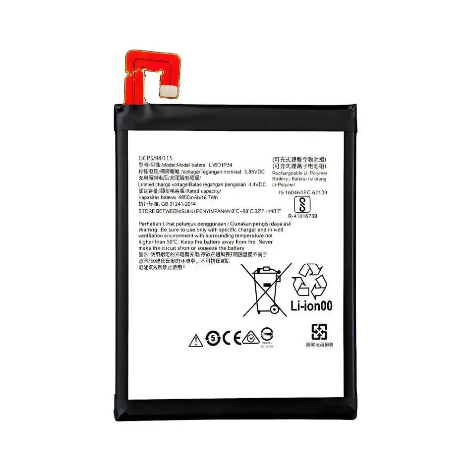 

Надежный источник питания, аккумулятор для планшета высокой емкости 4850 мАч для Launch X431 Pro S Pros L16D1P34