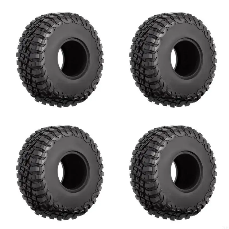 

76HF 4 Pieces 1.9in RC Tires Rubber Tyre Mud Wheel Tyres Set for 1/10 RC Crawler Gen8 SCX10 AXI03007
