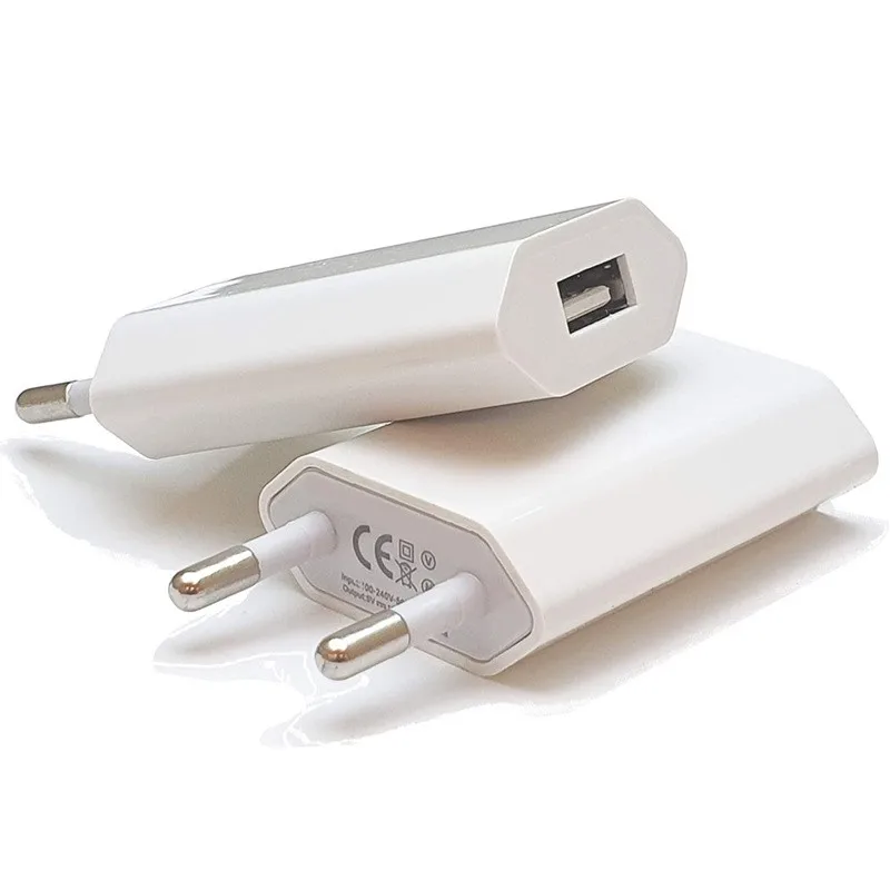 Charger 5V 1A Mobile Phone Charger USB Mobile Phone Charger For Smart Phone EU-Plug Charge Cable Phone Adapter Plug