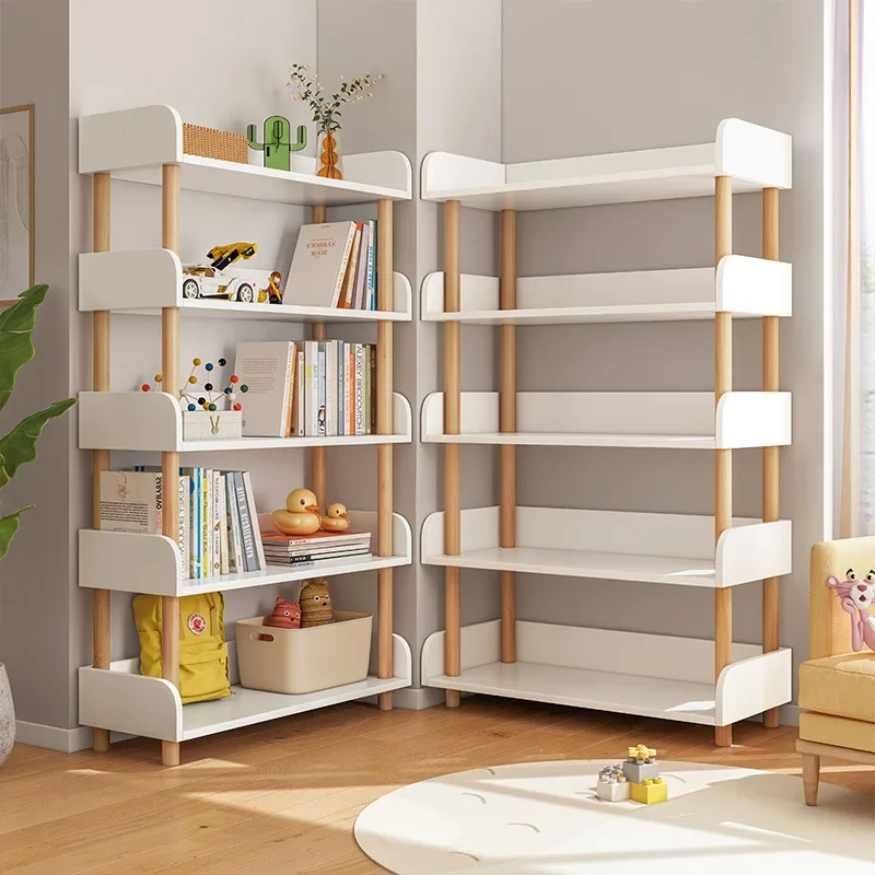 

Simple Bookshelf Landing Living Room Book Storage Display Shelf Kids Bedroom Household Small Bookcase Kitchen Storage Organizer