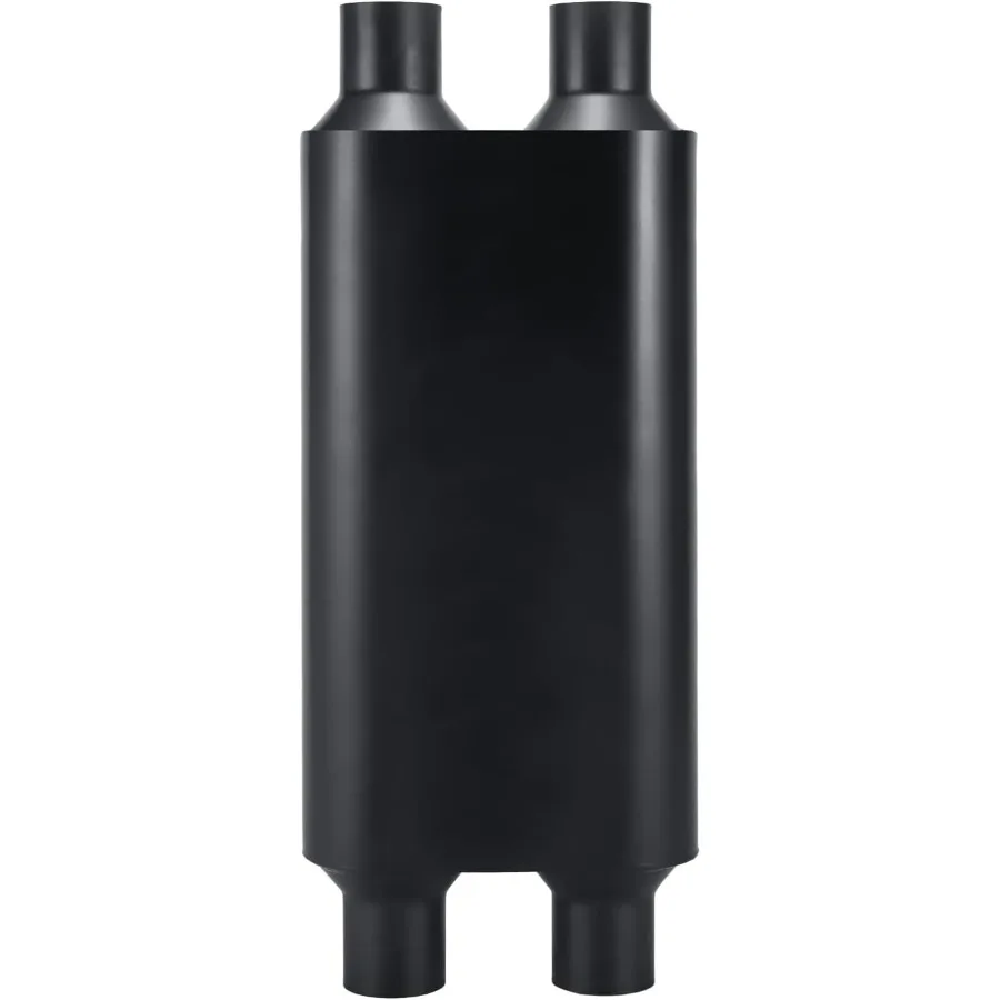 

Universal 3 Chamber Performance Race Exhaust Muffler with Aggressive Sound for HighPerformance Vehicles 2.25 Dual In Dual Out D