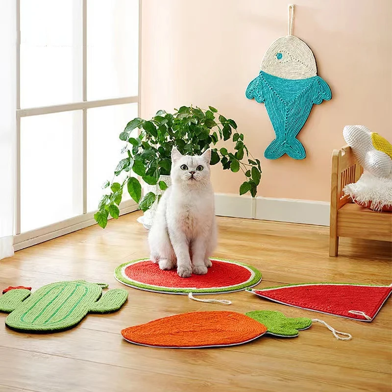 

Cat Scratching Board Hang Wall Scratcher Toy Sisal Rope Kitten Scratch Board Cats Scratching Protecting Furniture Claw Scraper