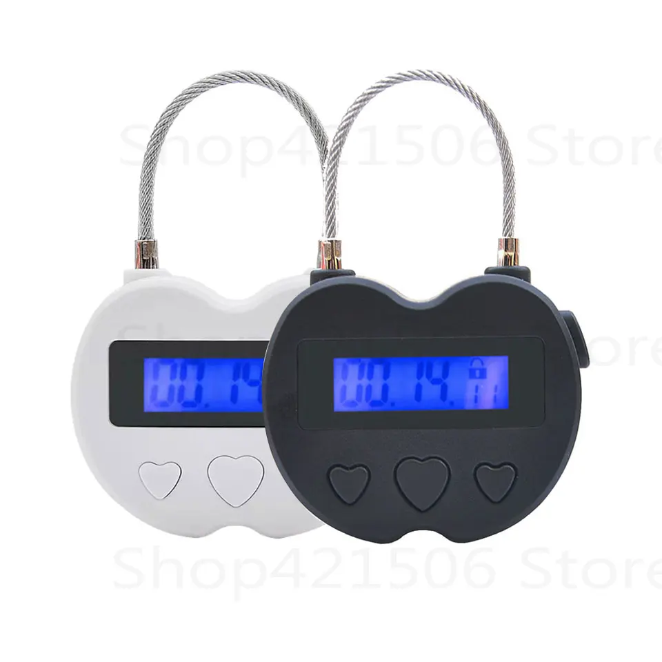 스마트 타임락 LCD 디스플레이 타임락 다기능 여행용 전자 타이머, 방수 USB 충전식 임시 타이머 자물쇠 썸네일 6