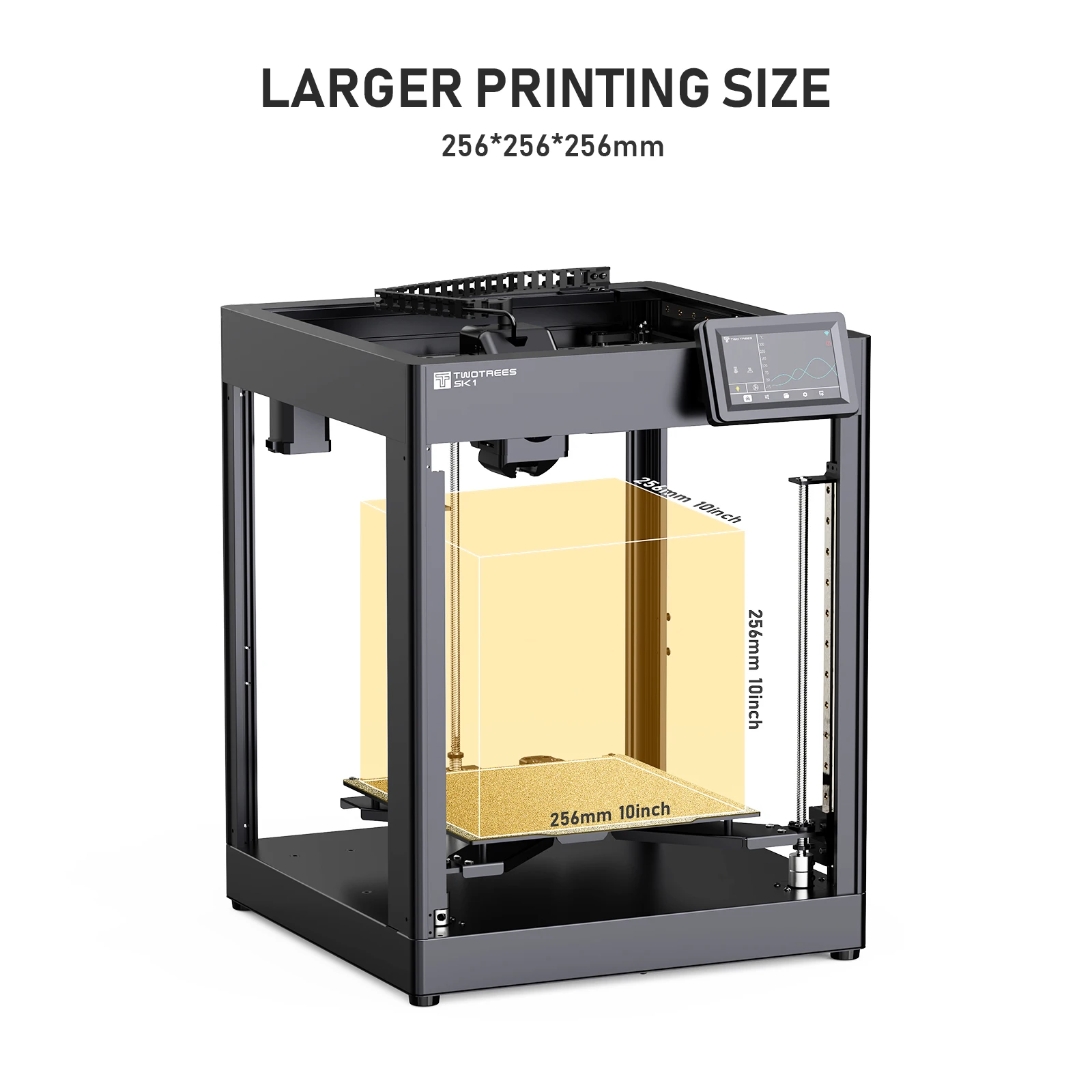 TwoTrees SK1 Fast Speed 700mm/s High-speed 3D Printer FDM Core XY Automatic Leveling Touch Color Screen 300°C Direct Extruder