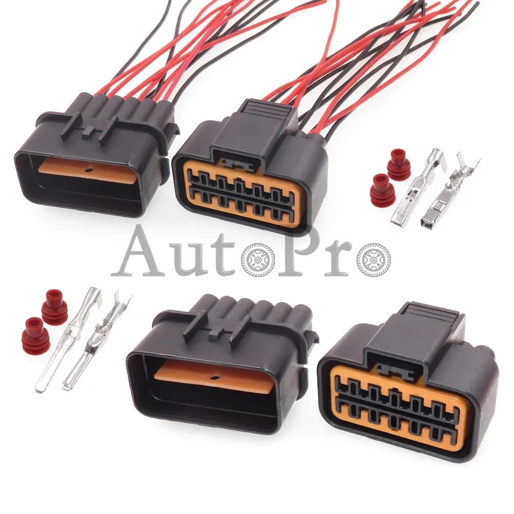1 Set 12 Hole AC Assembly Auto Electric Wire Adapter PB625-12027 PB621-12020 Automobile Headlight Socket Car Oxygen Sensor Plug