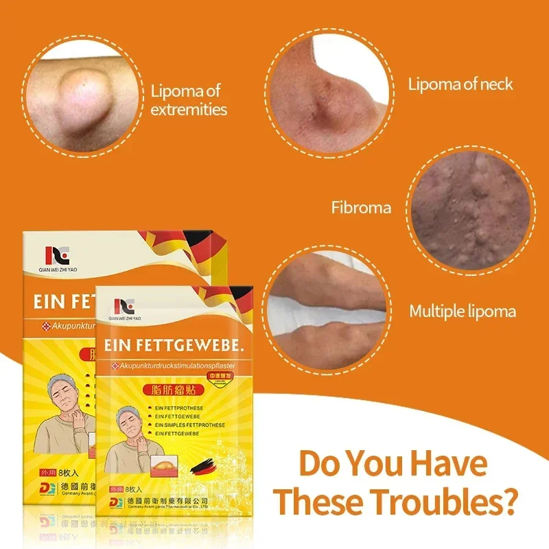 Germany Lipoma Removal Patch Fibroma Cellulite Remover Fat Lump Fat Mass Cream Solitary Multiple Lipoma Scyst Treatment Medicine