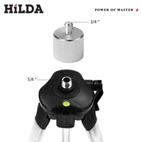 HILDA 5/8 Inch Adjustable Height Thick Aluminum Level Tripod for Self Leveling Bracket Base 1.2M Tripod Laser