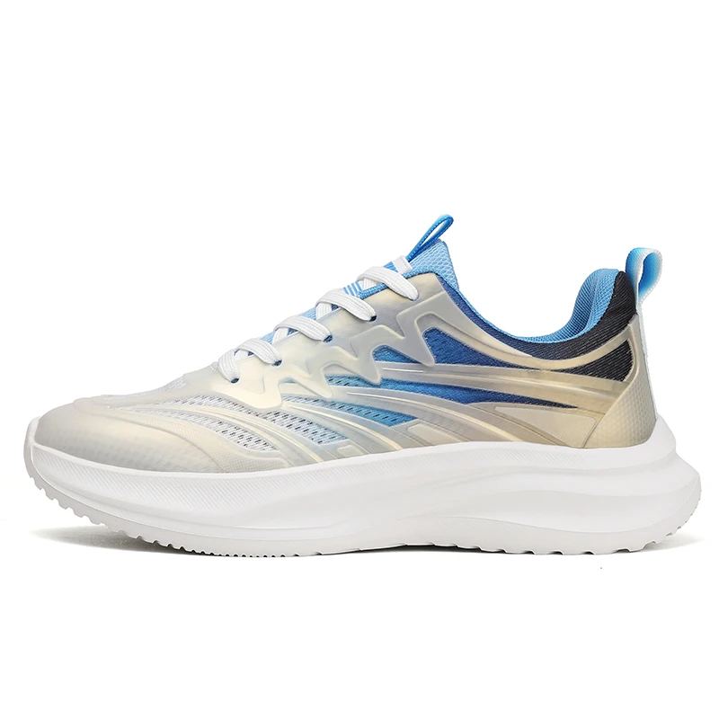 

2026 New Plus Size Men's Sports Casual Shoes Size 47-48 Breathable Running Shoes Student Style Soft Sole Sweat-absorbing Footwea