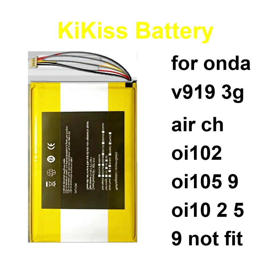 

Долговечная батарея для ноутбука 0 мАч для Onda V919 3G Air CH OI102 OI105 9 OI10 2 5 Не подходит