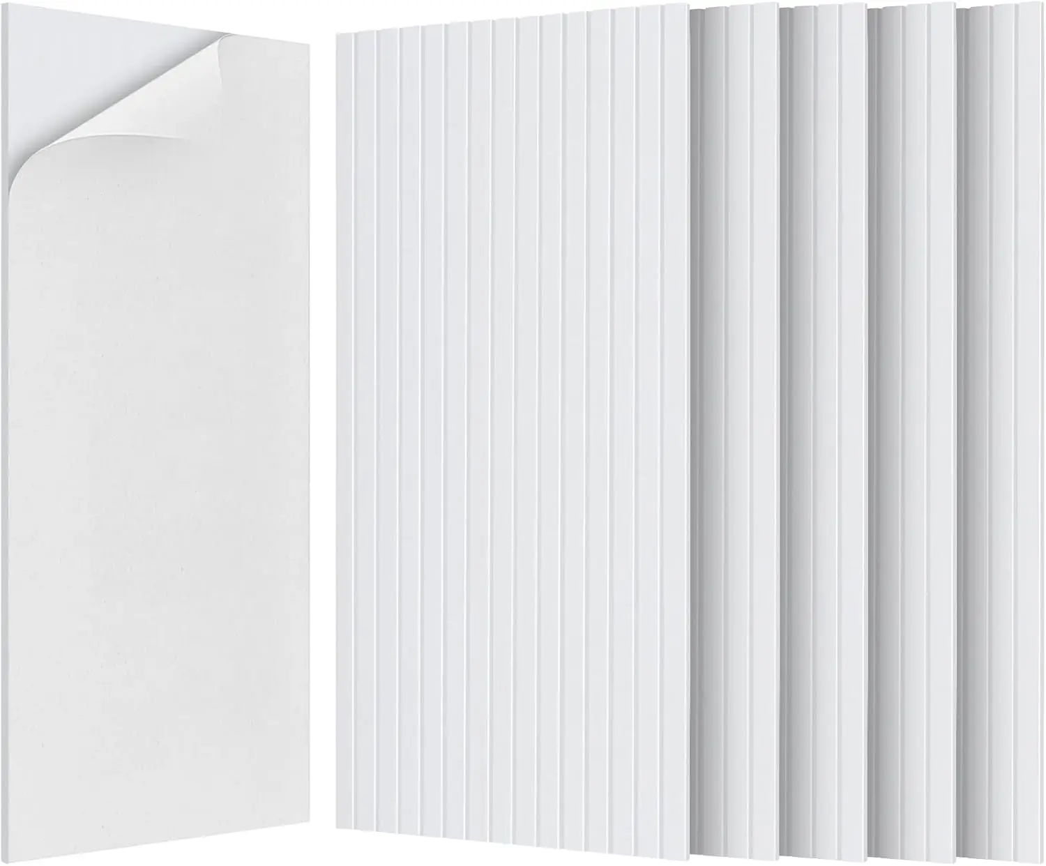 10 Pack Large Acoustic Panels, 47.2" x 23.6" Self-Adhesive Sound Proof Wall Panels for Office and Home Studio in White