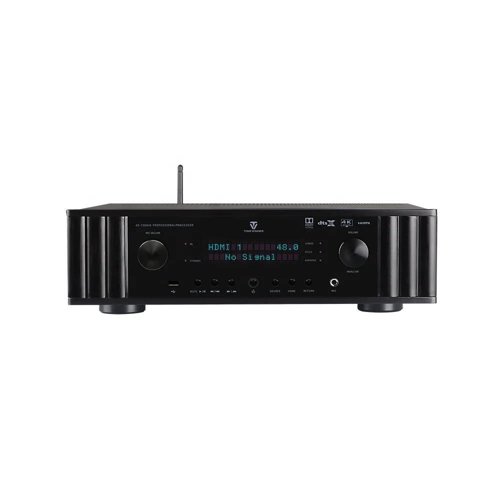 7.2.4 Channel Home Bass Audio Power Karaoke Amplifier Speaker Pre Amplifier for HiFi 7.2.4 Sound Equipment