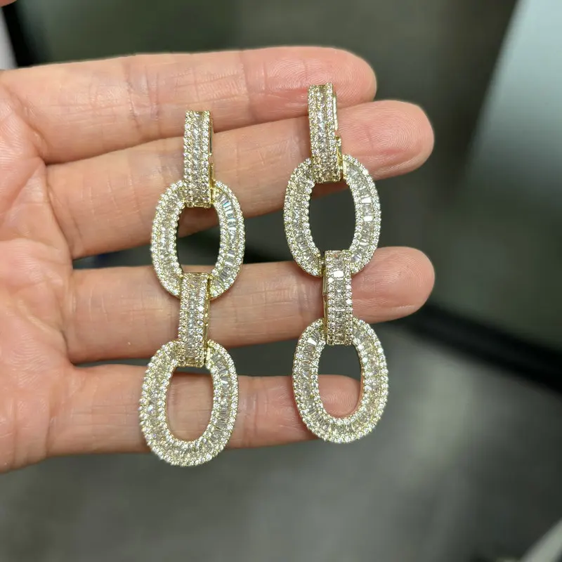 

Bilincolor модные золотые серьги-цепочки в стиле панк для женщин