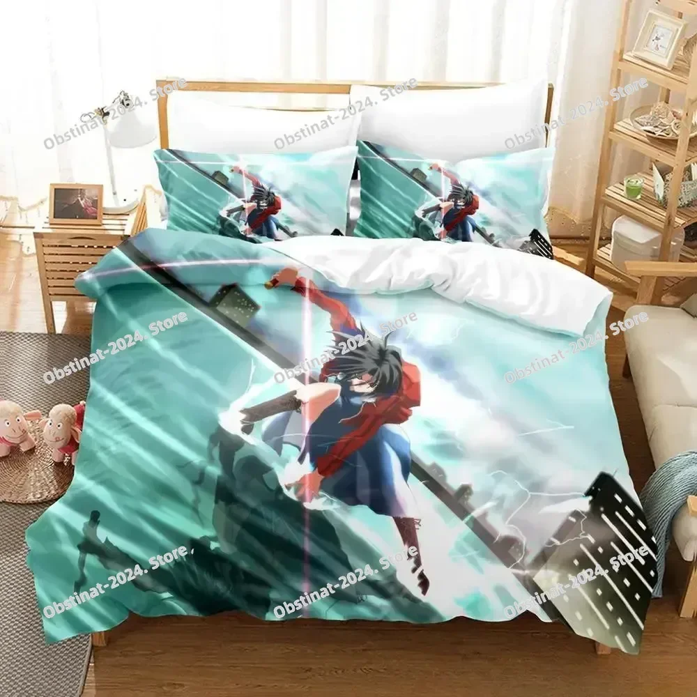 3d Printing AnimeThe Garden of Sinners Bedding Set Print With Pillowcase Duvet Cover Soft Single Double Queen Super King Size